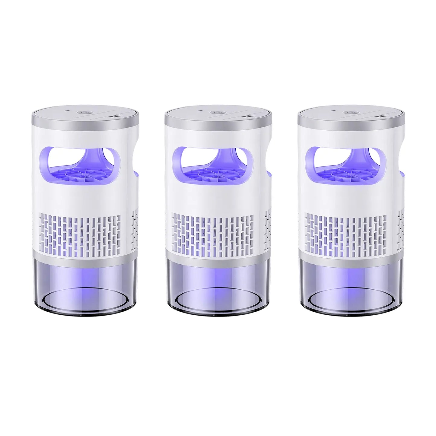Gainstarx Indoor Insect Trap with Bait Included Light and Suction Non Zapper Flying Bug Catcher for Mosquitoes Fruit Flies Gnats and Moths Home Use