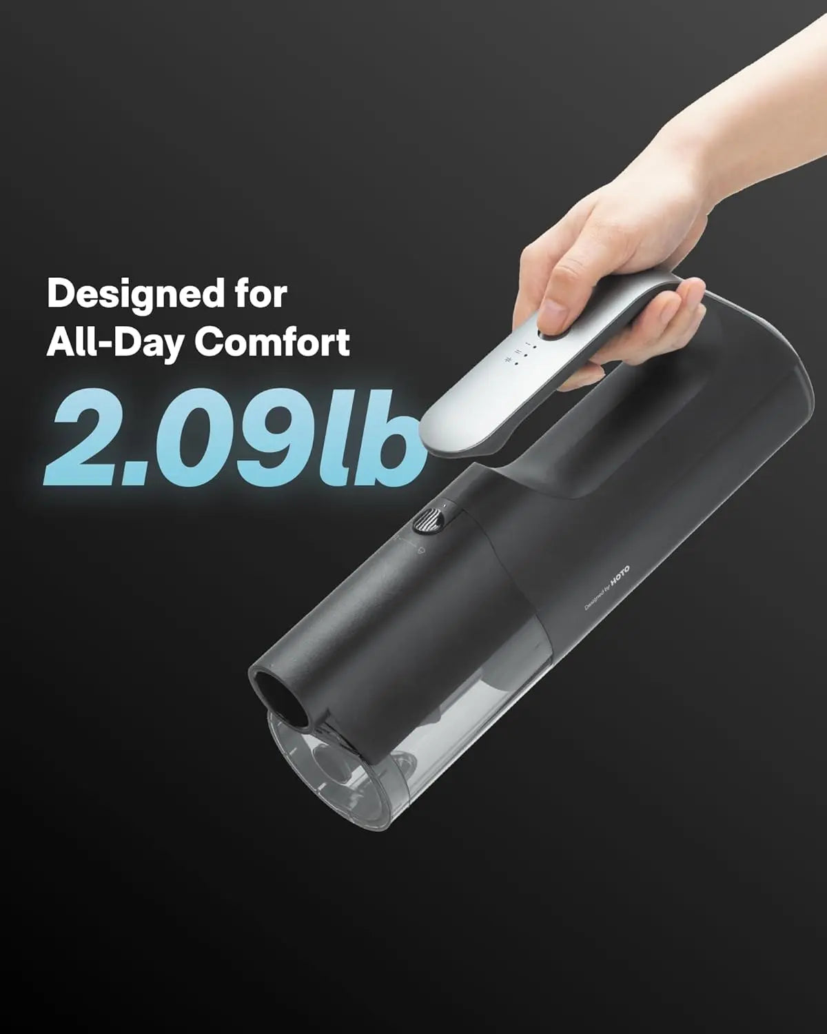 HOTO Blowvac Handheld Vacuum Cordless, Car Vacuum Cleaner with 23000Pa High Power, 3 Suction Modes, Electric Compressed Air Duster Blower for Car Interior, Desk, Boat, Home, Outdoor Fathersdaygift