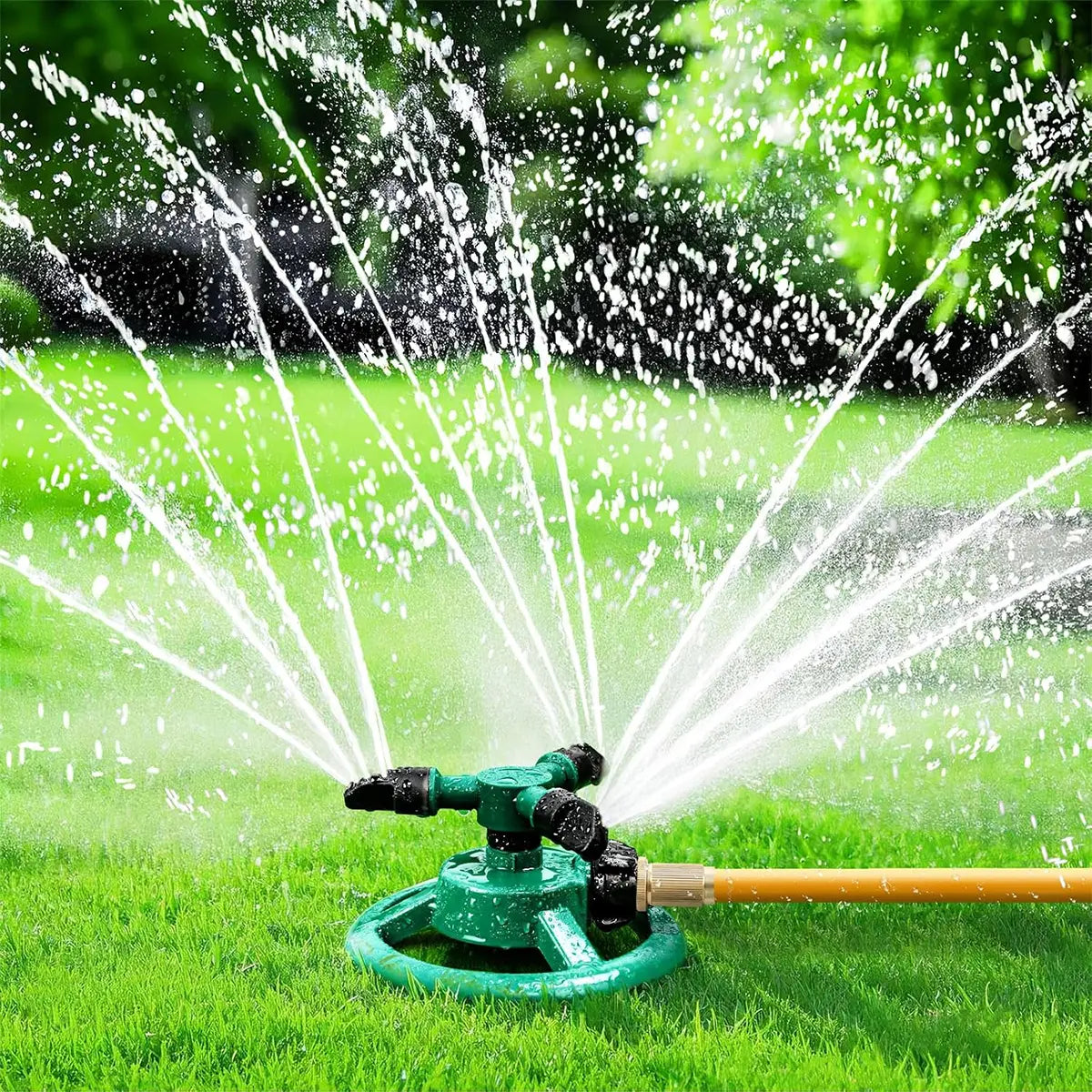 Sprinklers for Yard, Water Sprinkler for Lawn, 360 Degree Rotating Lawn Sprinkler for Yard Large Area, Sprinklers for Kids, Pets Playing,Father'S Day Gift
