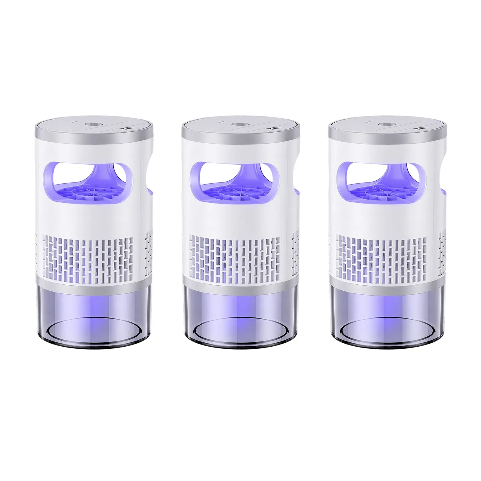 Gainstarx Indoor Insect Trap with Bait Included Light and Suction Non Zapper Flying Bug Catcher for Mosquitoes Fruit Flies Gnats and Moths Home Use