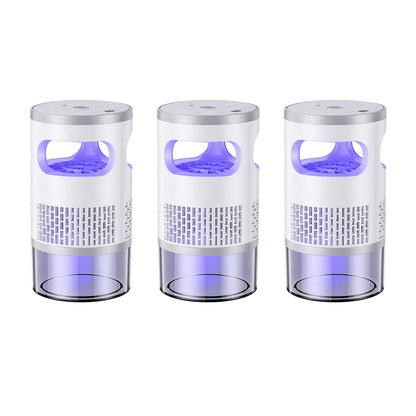 Gainstarx Indoor Insect Trap with Bait Included Light and Suction Non Zapper Flying Bug Catcher for Mosquitoes Fruit Flies Gnats and Moths Home Use