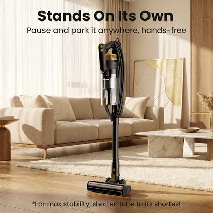 Trucozie T558 Corded Upright Vacuum Cleaner, Featuring an LED Headlight and an Extra-Large Dust Cup. Lightweight and Portable, It Perfectly Removes Pet Hair.