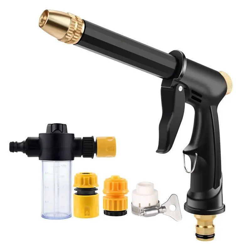 High-Pressure Garden Sprayer Nozzle, Heavy-Duty Watering Spray for Outdoor Use, Pet Bathing, Car Washing, Cleaning, and Irrigation, Adjustable Spray Nozzle