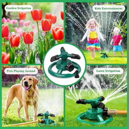 Sprinklers for Yard, Water Sprinkler for Lawn, 360 Degree Rotating Lawn Sprinkler for Yard Large Area, Sprinklers for Kids, Pets Playing,Father'S Day Gift