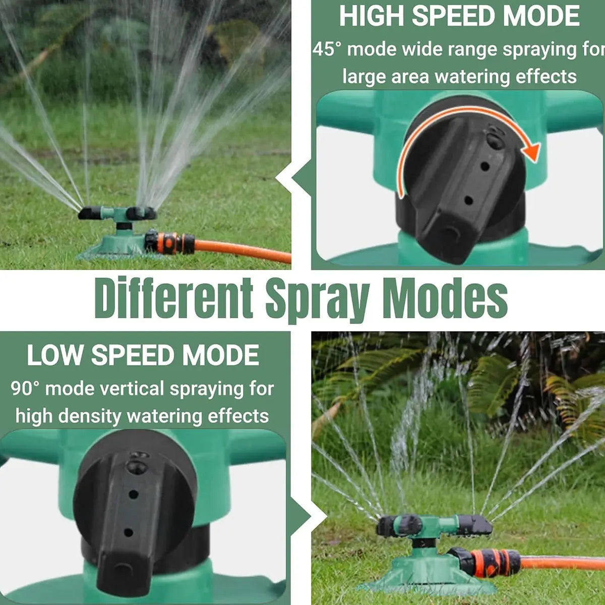 Sprinklers for Yard, Water Sprinkler for Lawn, 360 Degree Rotating Lawn Sprinkler for Yard Large Area, Sprinklers for Kids, Pets Playing,Father'S Day Gift