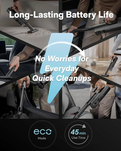 HOTO Blowvac Handheld Vacuum Cordless, Car Vacuum Cleaner with 23000Pa High Power, 3 Suction Modes, Electric Compressed Air Duster Blower for Car Interior, Desk, Boat, Home, Outdoor Fathersdaygift