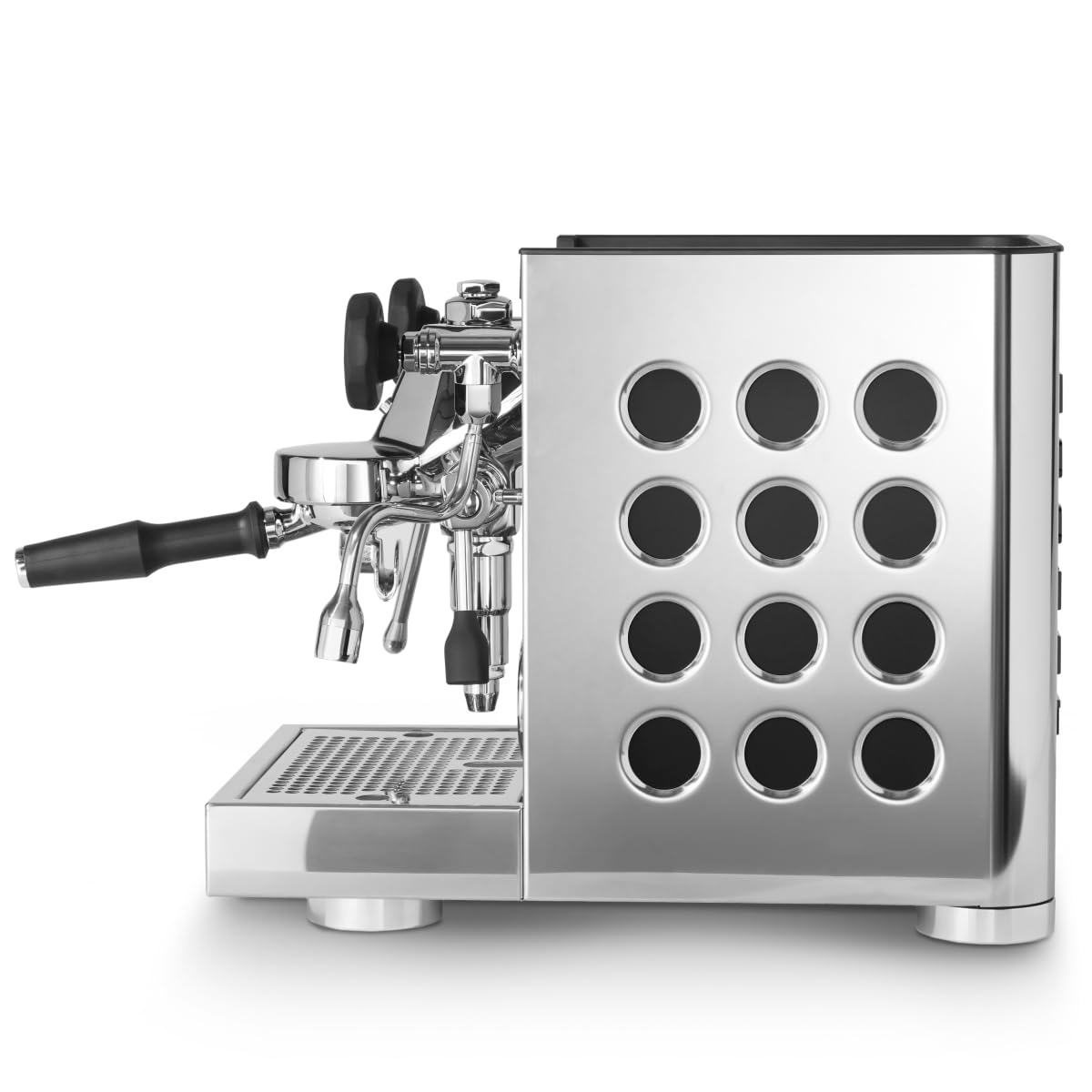 Rocket Espresso Appartamento TCA Espresso Machine and Eureka Mignon Silenzio 55 Grinder Bundle (Stainless Steel Copper/Chrome)