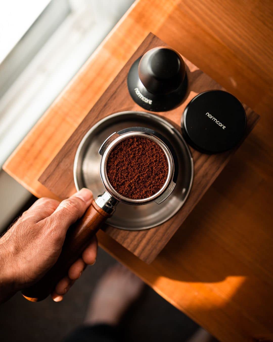 Normcore V4 Calibrated Espresso Tamper (53.3mm) – Flat Base & Stand