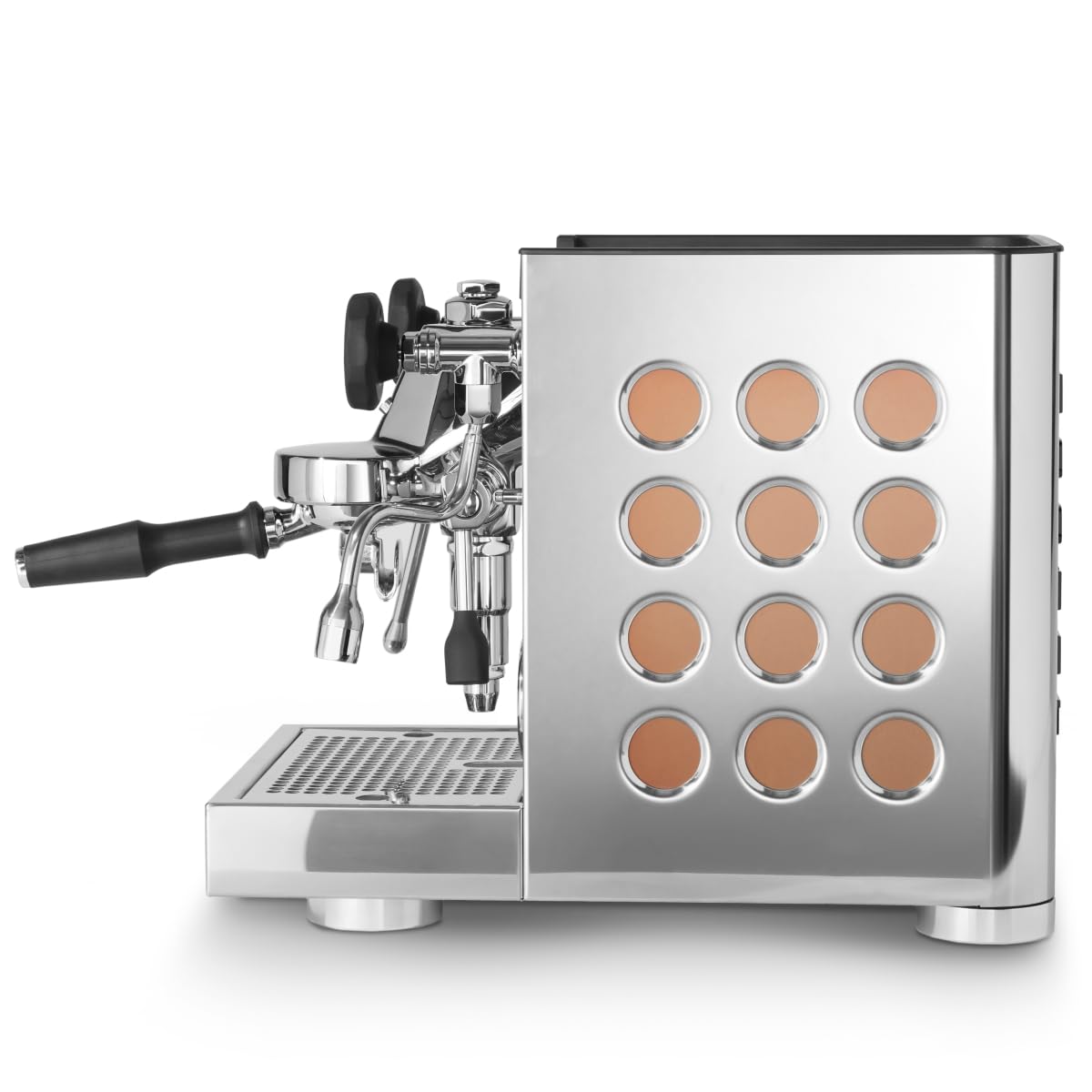 Rocket Espresso Appartamento TCA Espresso Machine and Eureka Mignon Silenzio 55 Grinder Bundle (Stainless Steel Copper/Chrome)