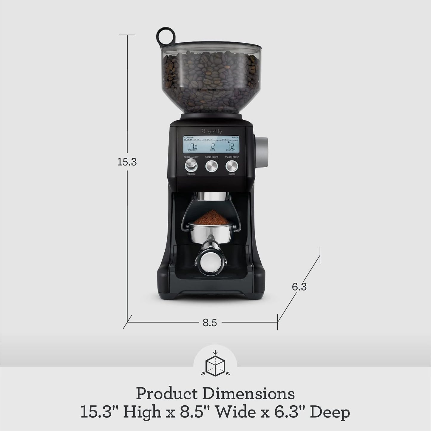 Breville The Smart Grinder Pro – Precision Conical Burr Coffee Grinder