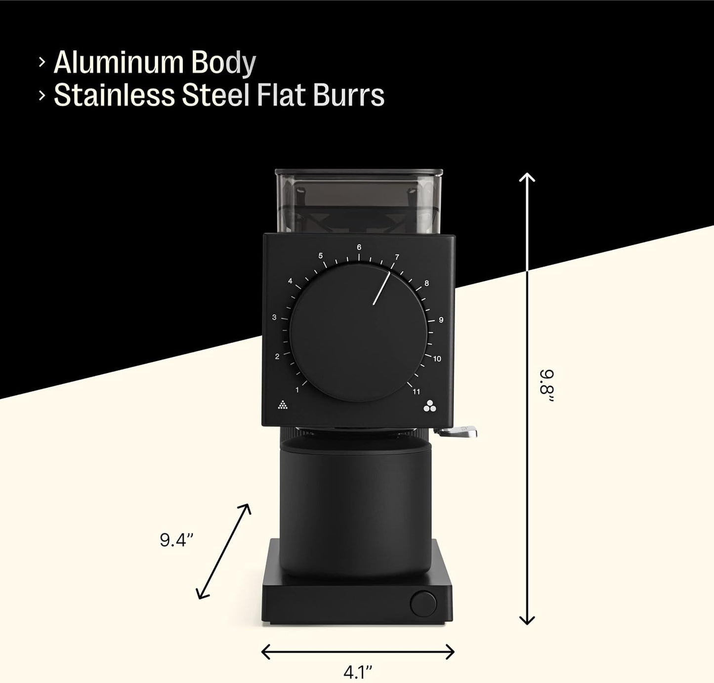 Fellow Ode Gen 2 Brew Grinder – Precision Electric Coffee Grinder (Matte Black)