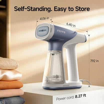 FEPPO Vacuum Steamer for Clothes, Handheld Garment Steamer with Suction, 2-In-1 Steam & Iron, LED Display, Adjustable Suction & Steam Modes, One-Hand Vacuum Steamer for Home (For 110-120V) #Summervibes