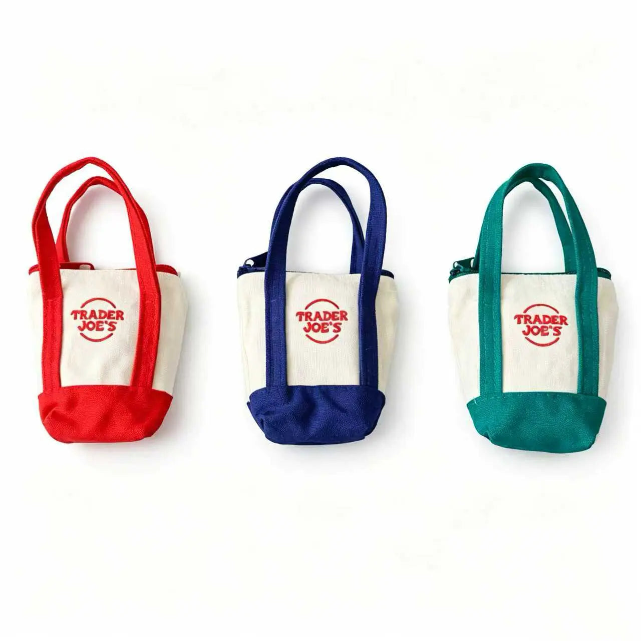 3Pcs-1Pc-Foldable Reusable Grocery Bag with Mini Tote Organizer Pouch, Lightweight Shopping Bag for Women, Portable Eco Tote with Small Canvas Insert for Travel, Storage and Daily Use