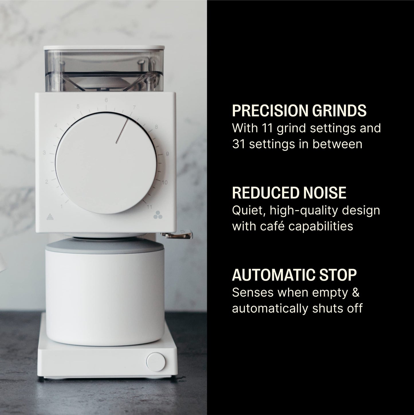 Fellow Ode Gen 2 Brew Grinder – Precision Electric Coffee Grinder (Matte Black)