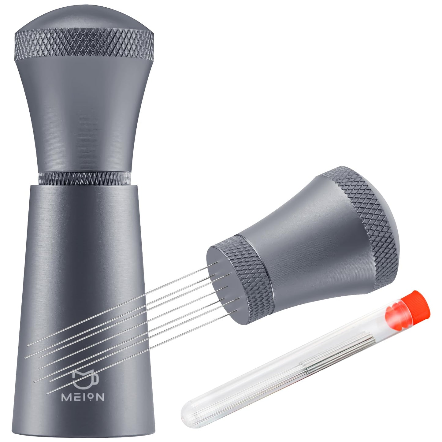 Precision WDT Tool – 0.35mm Needle Espresso Distributor with Stand (Black)