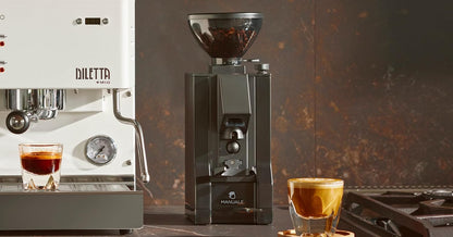 Eureka Mignon Notte Espresso Grinder | 150g | 50mm Steel Burrs | Stepless | Black