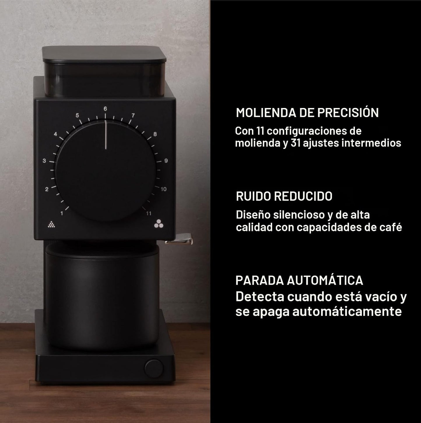 Fellow Ode Gen 2 Brew Grinder – Precision Electric Coffee Grinder (Matte Black)