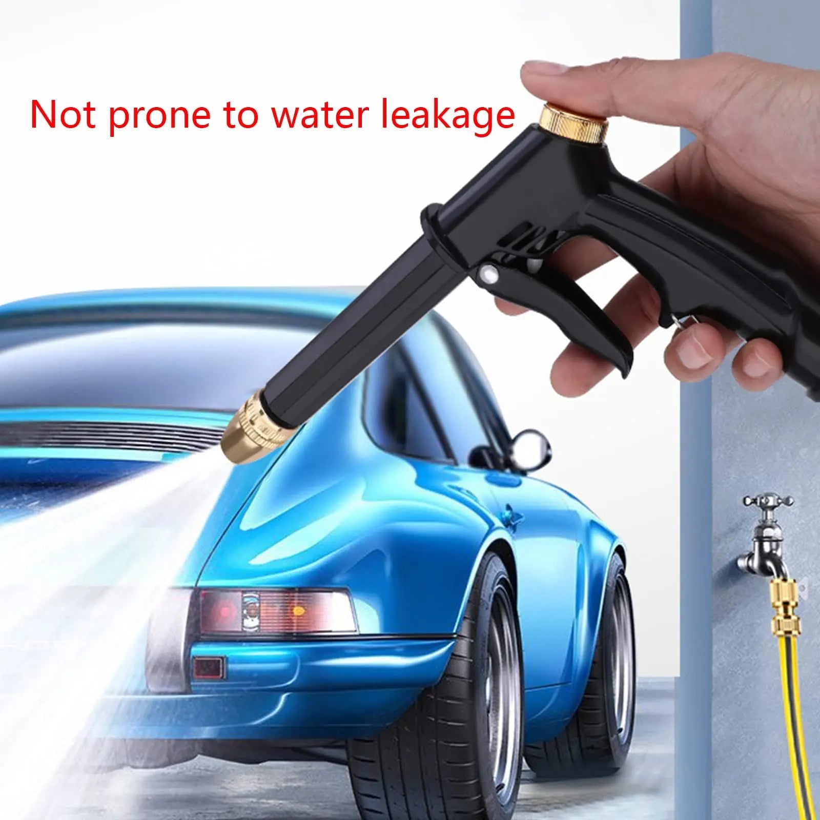 High-Pressure Garden Sprayer Nozzle, Heavy-Duty Watering Spray for Outdoor Use, Pet Bathing, Car Washing, Cleaning, and Irrigation, Adjustable Spray Nozzle