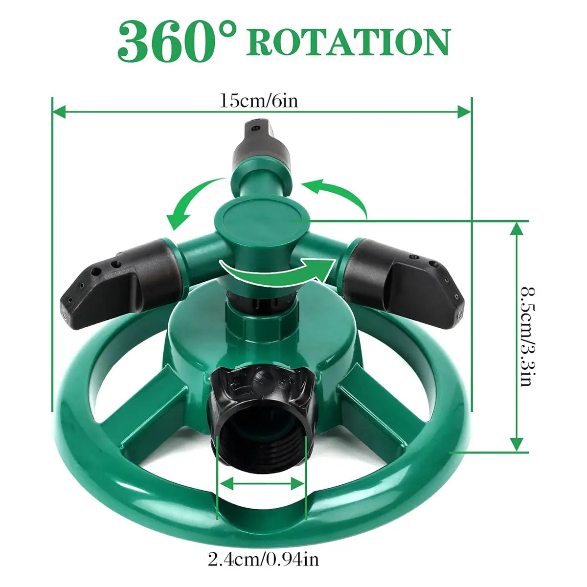 Sprinklers for Yard, Water Sprinkler for Lawn, 360 Degree Rotating Lawn Sprinkler for Yard Large Area, Sprinklers for Kids, Pets Playing,Father'S Day Gift