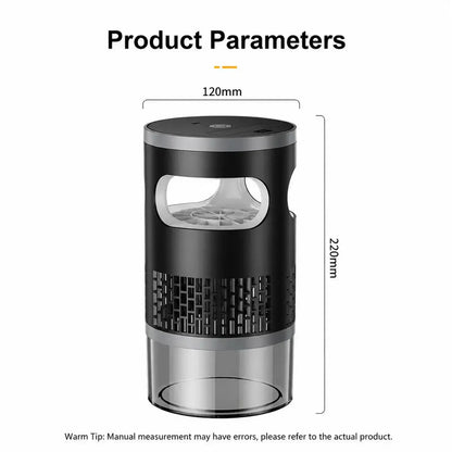 Indoor Insect Trap - Effective Suction & UV Light Catcher for Mosquitoes, Fruit Flies, Gnats & Moths - Quiet & Non-Zapper for Home.