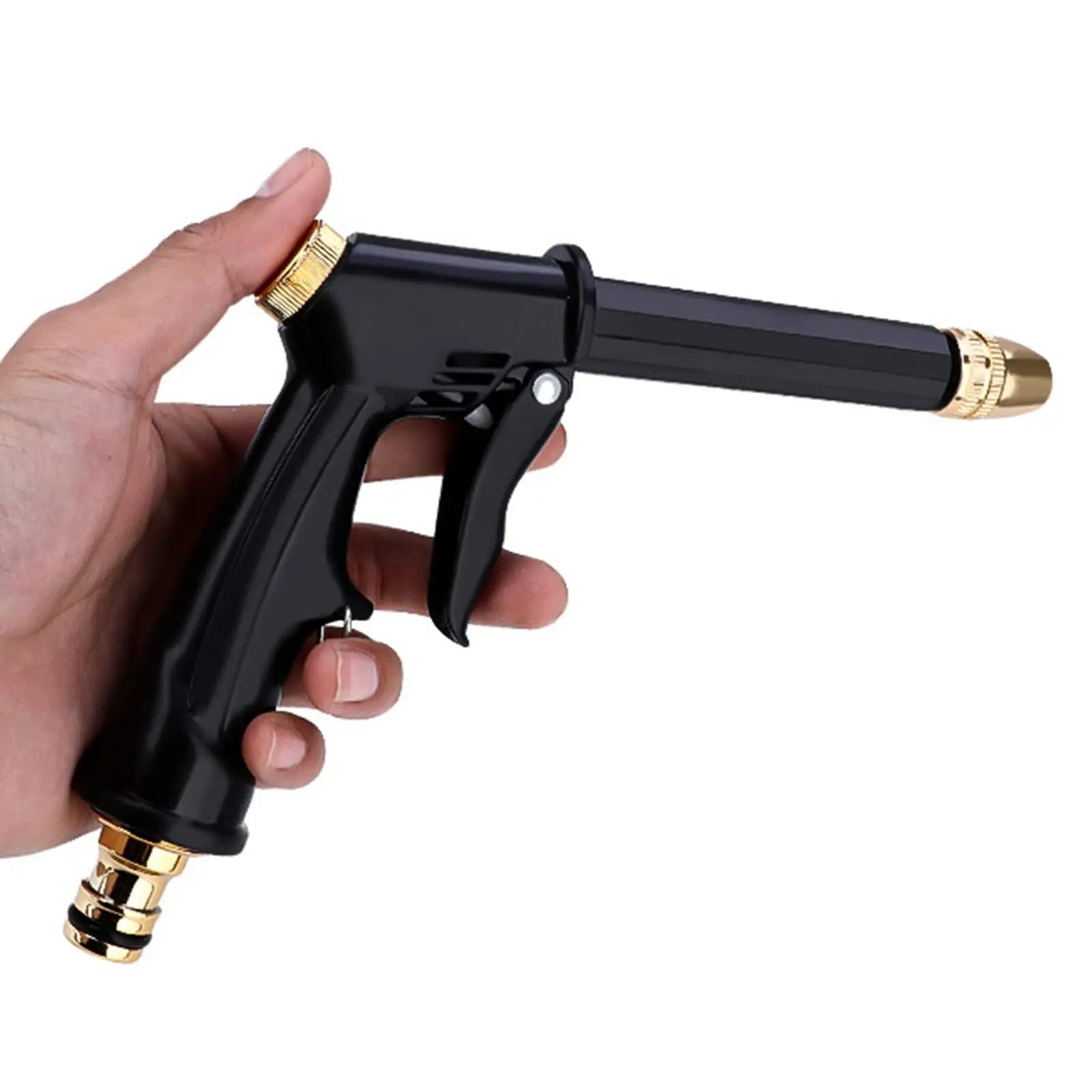 High-Pressure Garden Sprayer Nozzle, Heavy-Duty Watering Spray for Outdoor Use, Pet Bathing, Car Washing, Cleaning, and Irrigation, Adjustable Spray Nozzle