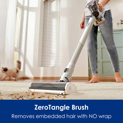 TINECO Pure One S11 Ultra Smart Cordless Stick Vacuum Cleaner - Rechargeable, Anti-Tangle Zerotangle Brush, Lightweight, Quiet, Powerful Suction, Detachable Handheld Convertible, Multiple Attachments, Smart App Integration, Docking Station