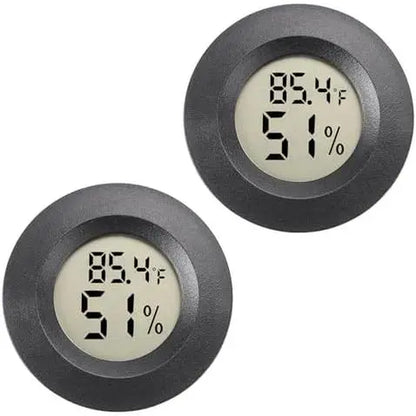Mini Hygrometer Digital Humidity Meter 2 Pack Hygrometer Indoor/Outdoor Humidity Reptile for Greenhouse Garden Cellar Fahrenheit(?)/ Celsius(?)