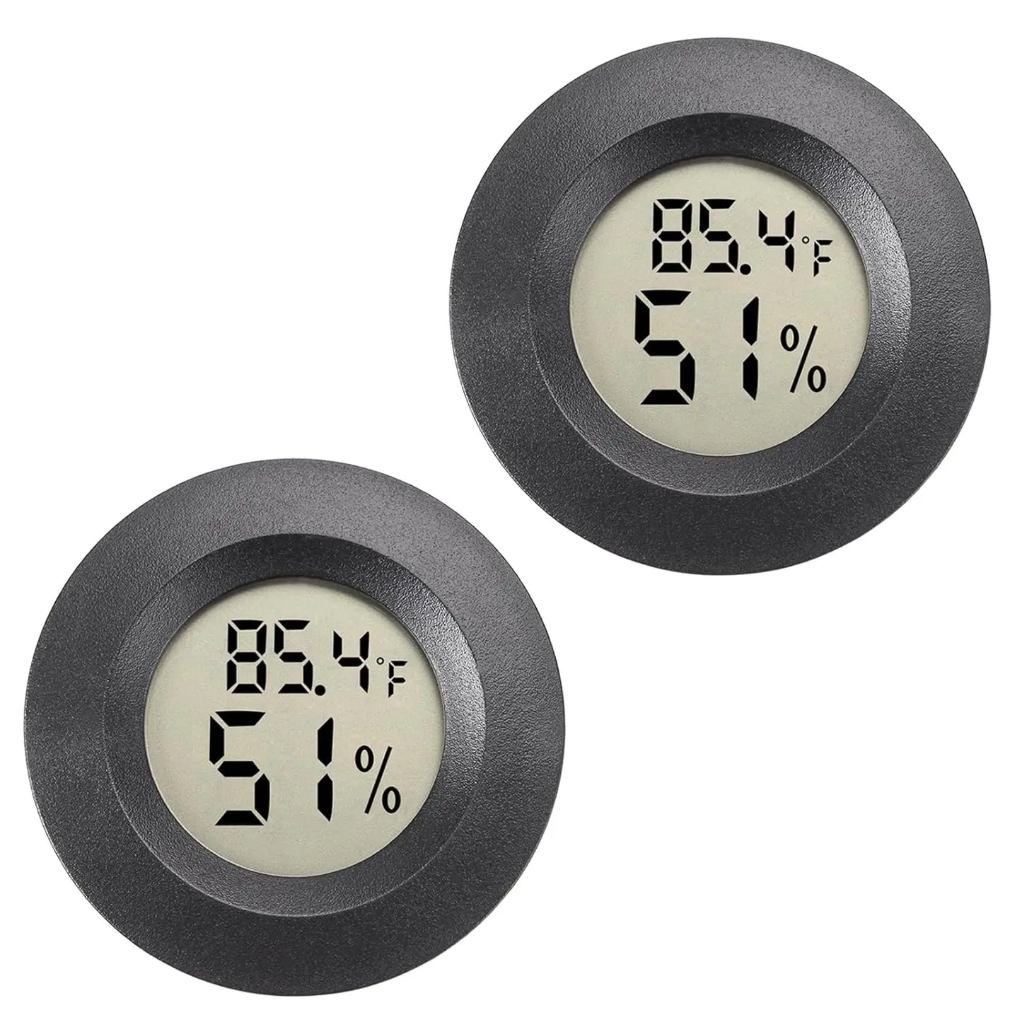 Mini Hygrometer Digital Humidity Meter 2 Pack Hygrometer Indoor/Outdoor Humidity Reptile for Greenhouse Garden Cellar Fahrenheit(?)/ Celsius(?)